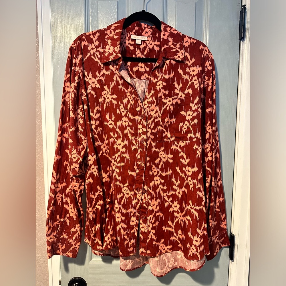 Knox Rose Blouse in fall colors, perfect condition